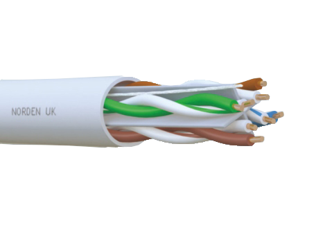 Category 6A U/UTP 4 Pair PVC Cable